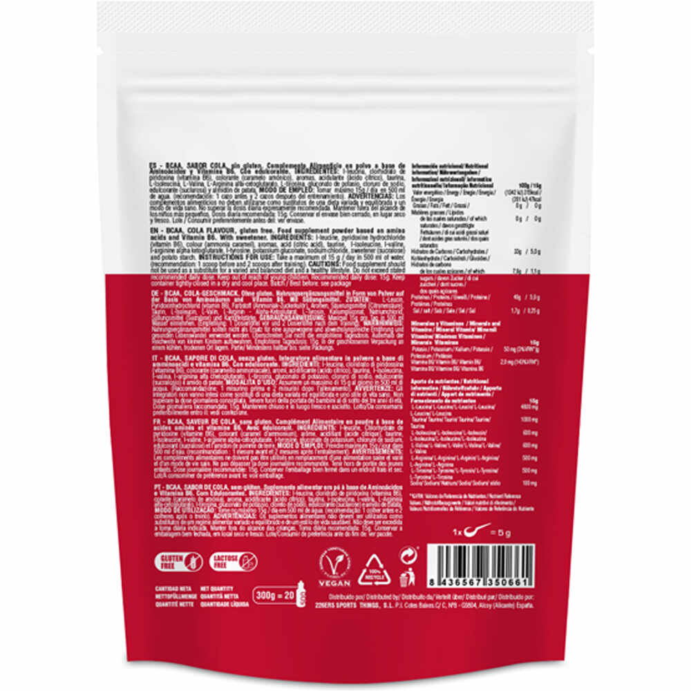 226ers Aminoacidos BCAAs 300GR COLA 01