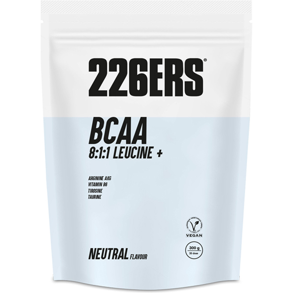 226ers Aminoacidos BCAAs 300GR NEUTRAL vista frontal