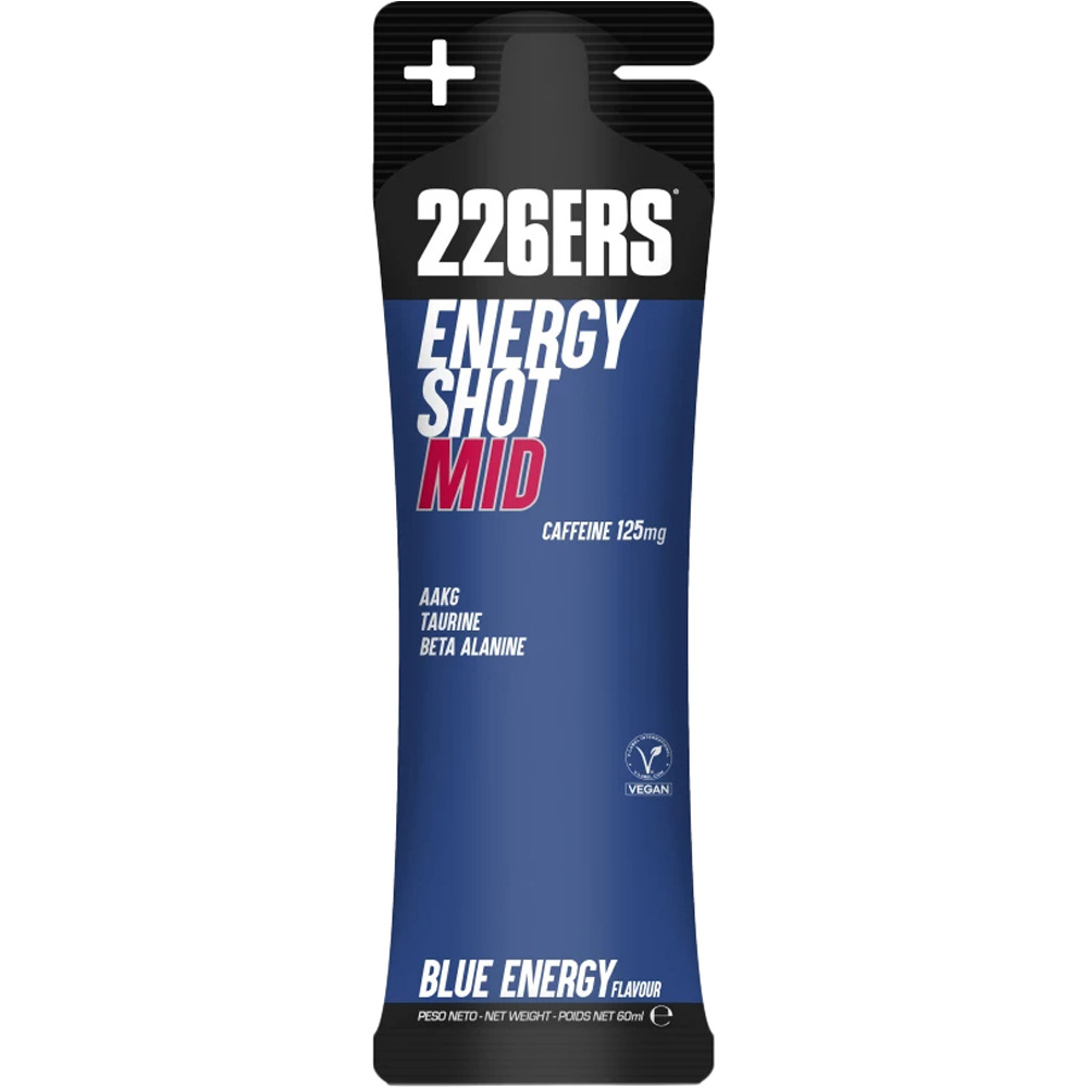 226ers Bebidas Energeticas ENERGY SHOT STICK 60ML MID CAFF vista frontal