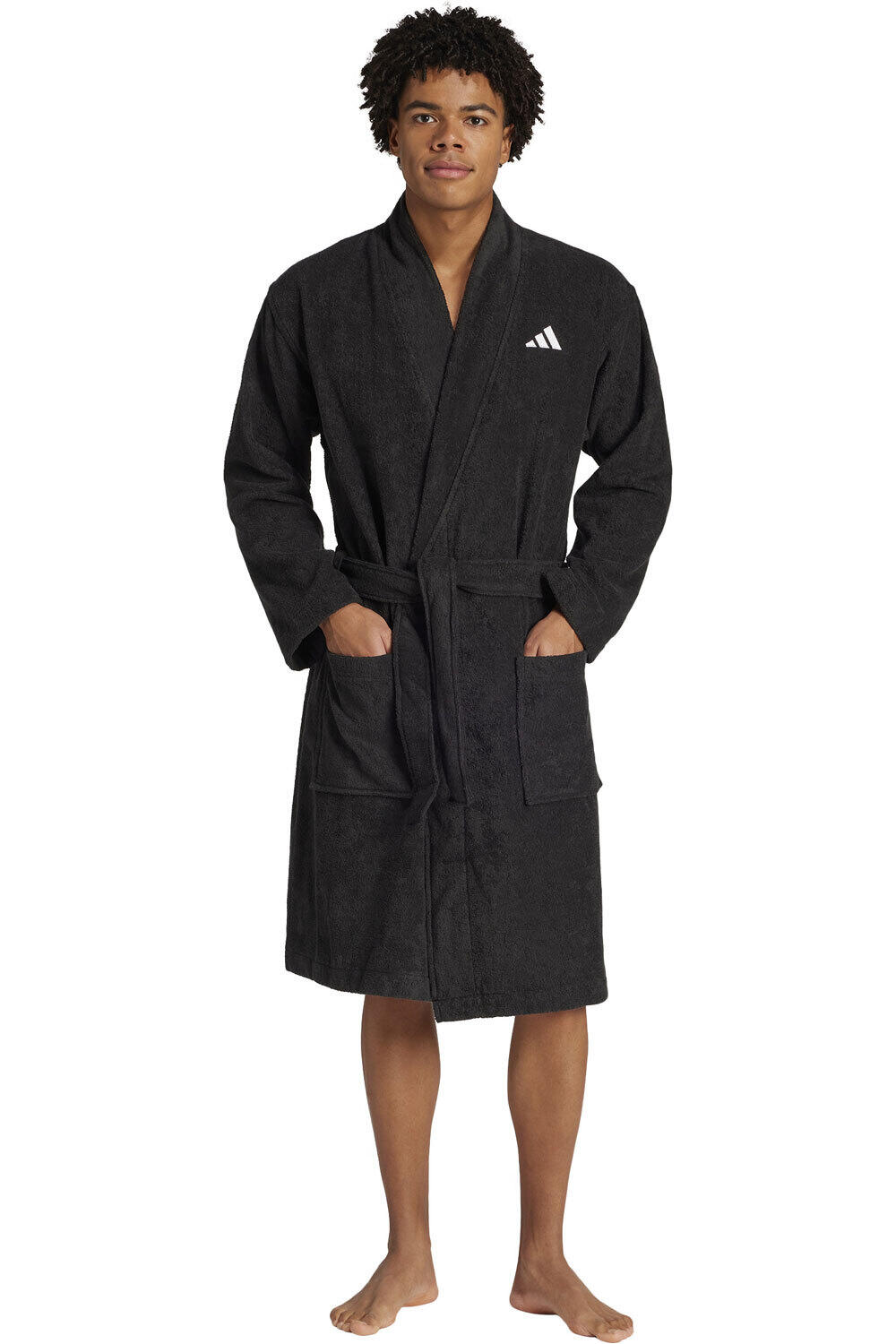 adidas albornoz natación BATHROBE vista frontal