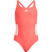 adidas bañador natación niña C-BACK 3 BANDAS vista frontal