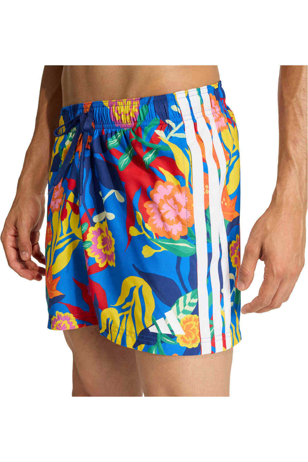 adidas bañador playa hombre ESTAMPADO 3 STRIPES  5 INCH vista detalle
