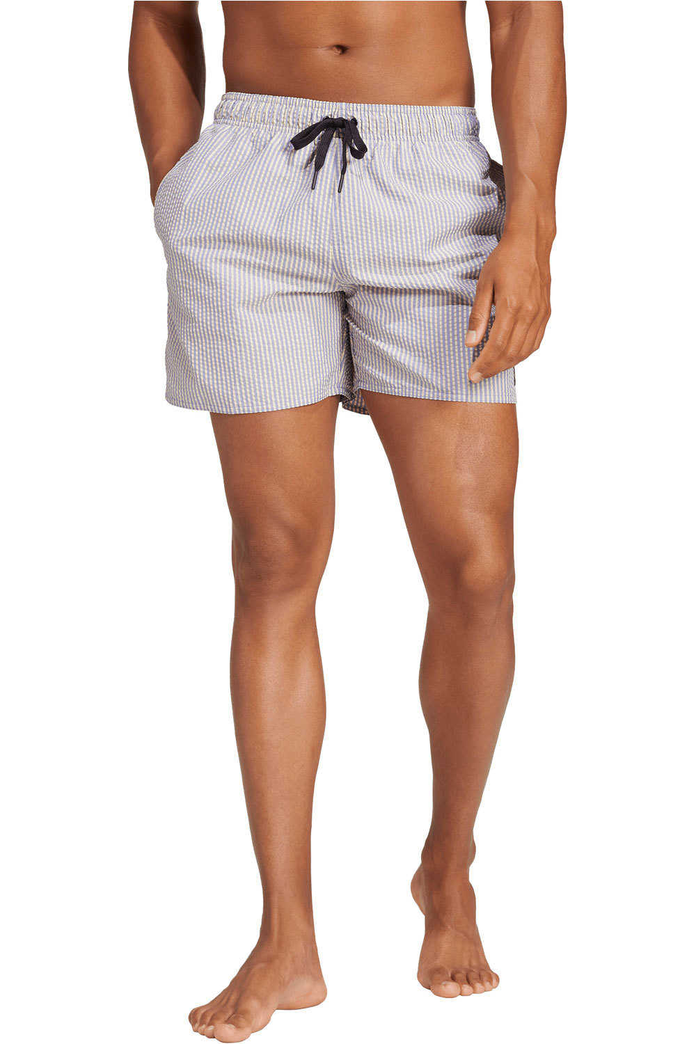 adidas bañador playa hombre Stripey Classics Short Length vista frontal