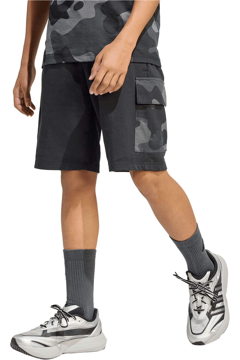 adidas bermuda niño SEASONALS CAMUFLAJE vista frontal