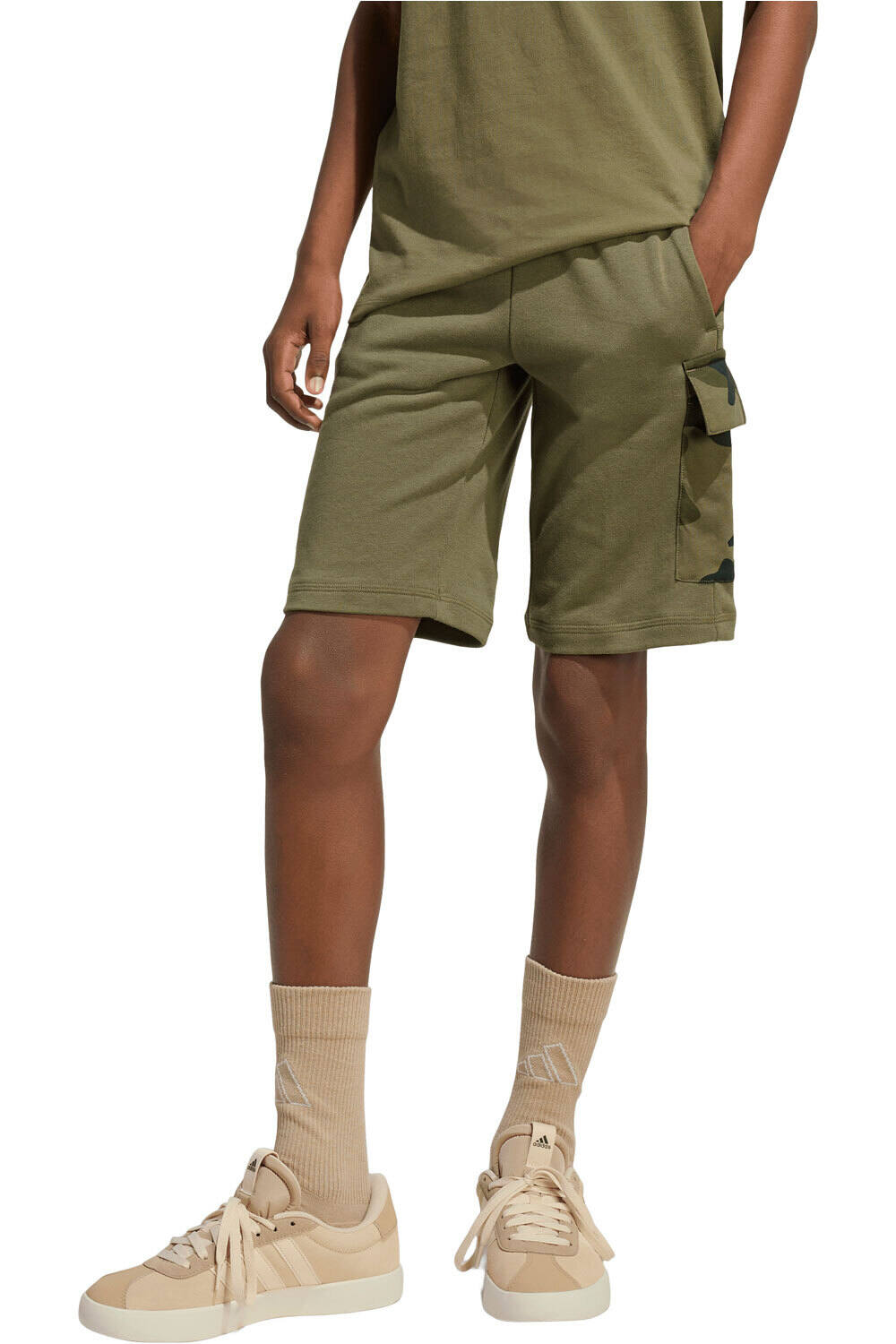 adidas bermuda niño SEASONALS CAMUFLAJE vista frontal