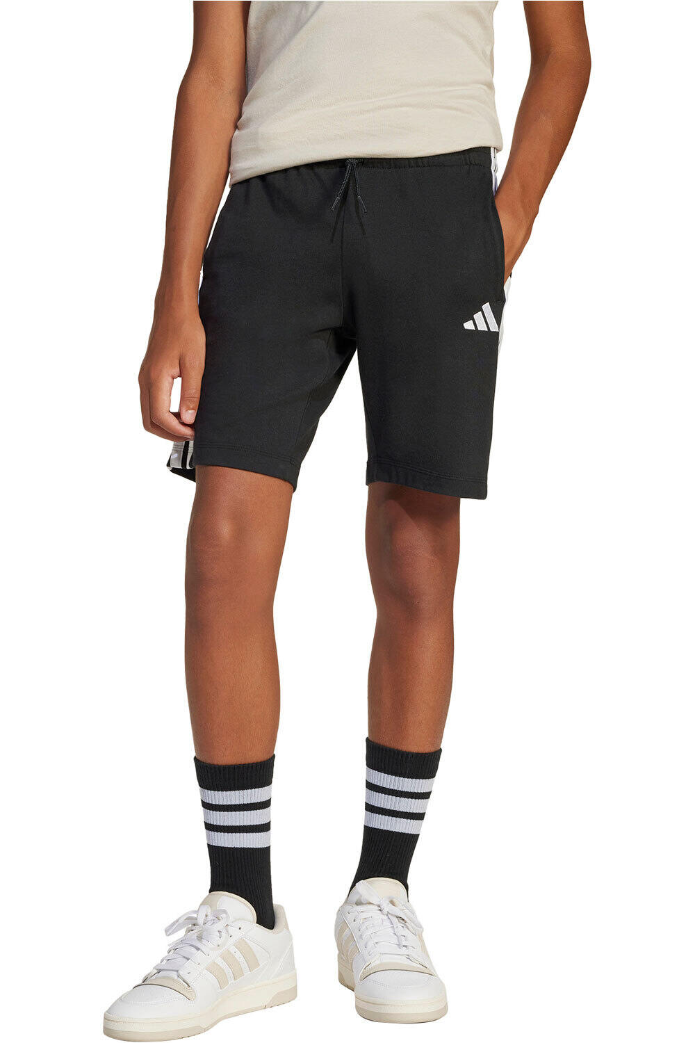 adidas bermuda niño X_J 3S KN SH 210 vista frontal