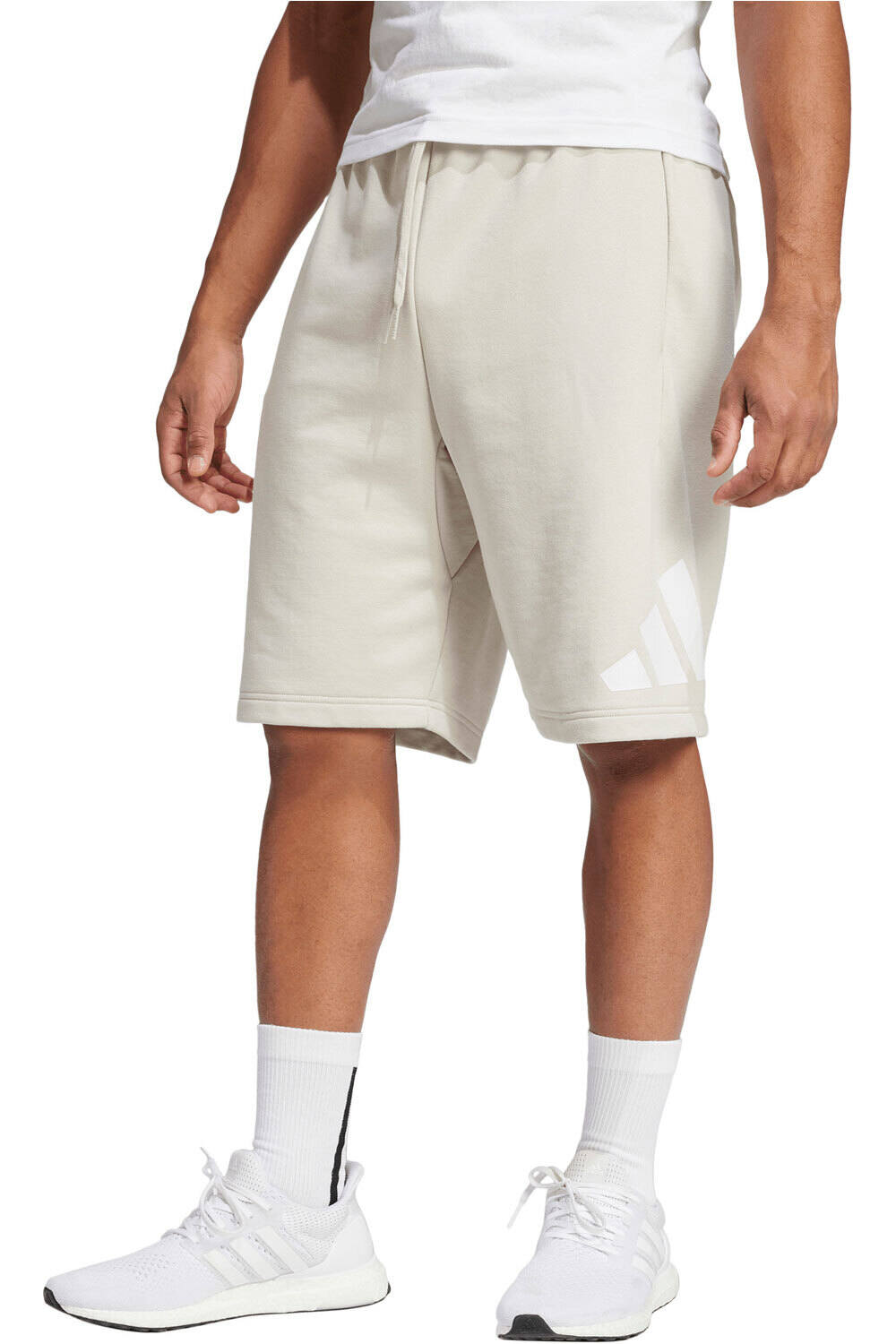 adidas bermudas hombre ESSENTIALS BIG LOGO FRENCH TERRY vista frontal