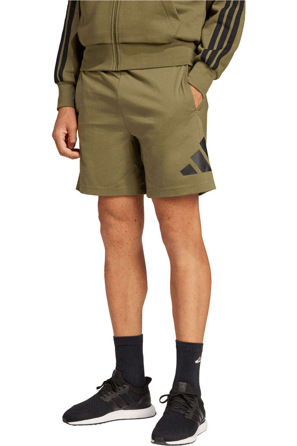 adidas bermudas hombre ESSENTIALS BIG LOGO SINGLE JERSEY vista frontal