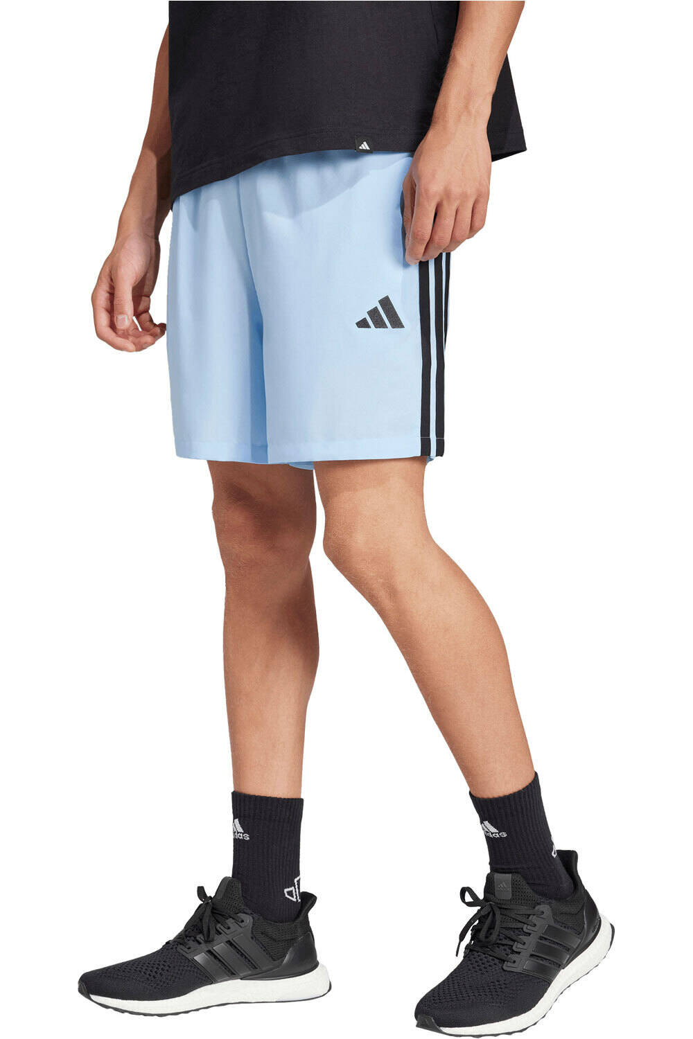 adidas bermudas hombre ESSENTIALS CHELSEA 3 BANDAS vista frontal