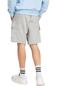 adidas bermudas hombre ESSENTIALS FEEL COZY FLEECE CARGO vista trasera