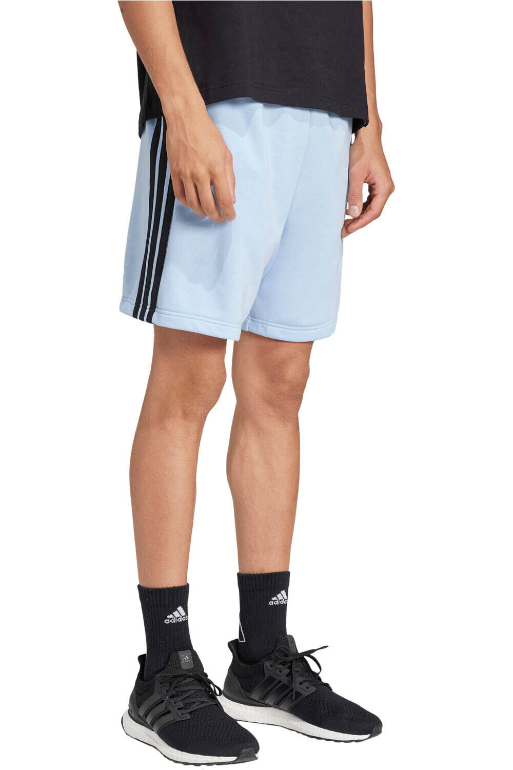 adidas bermudas hombre ESSENTIALS THREE STRIPES FRENCH TERR vista detalle