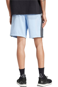 adidas bermudas hombre ESSENTIALS THREE STRIPES FRENCH TERR vista trasera