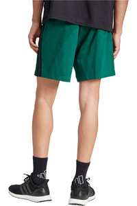 adidas bermudas hombre ESSENTIALS THREE STRIPES vista trasera