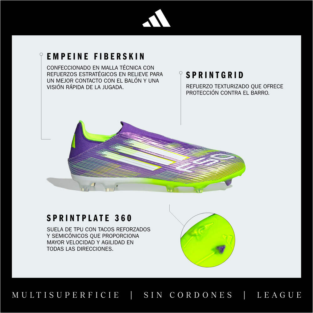 adidas botas de futbol cesped artificial F50 LEAGUE LL FG/MG MOAM 06