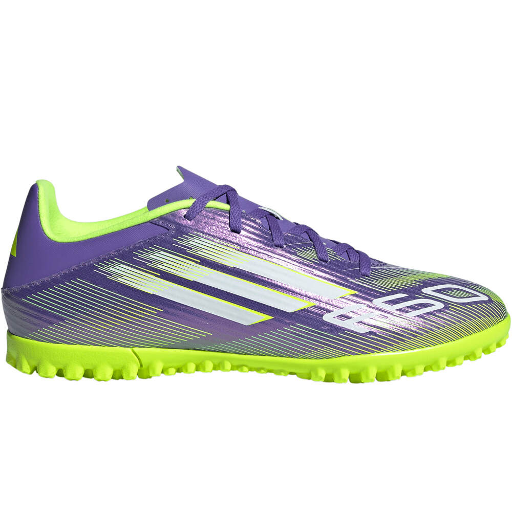 adidas botas de futbol multitaco y terreno duro F50 CLUB TURF lateral exterior