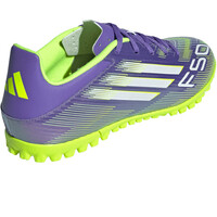 adidas botas de futbol multitaco y terreno duro F50 CLUB TURF vista trasera