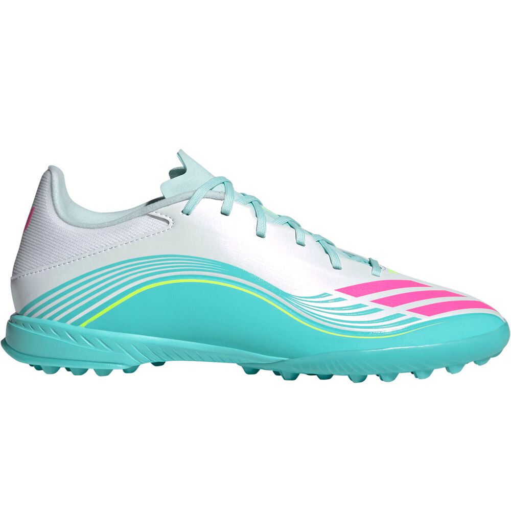 adidas botas de futbol multitaco y terreno duro F50 MESSI LEAGUE TURF lateral exterior