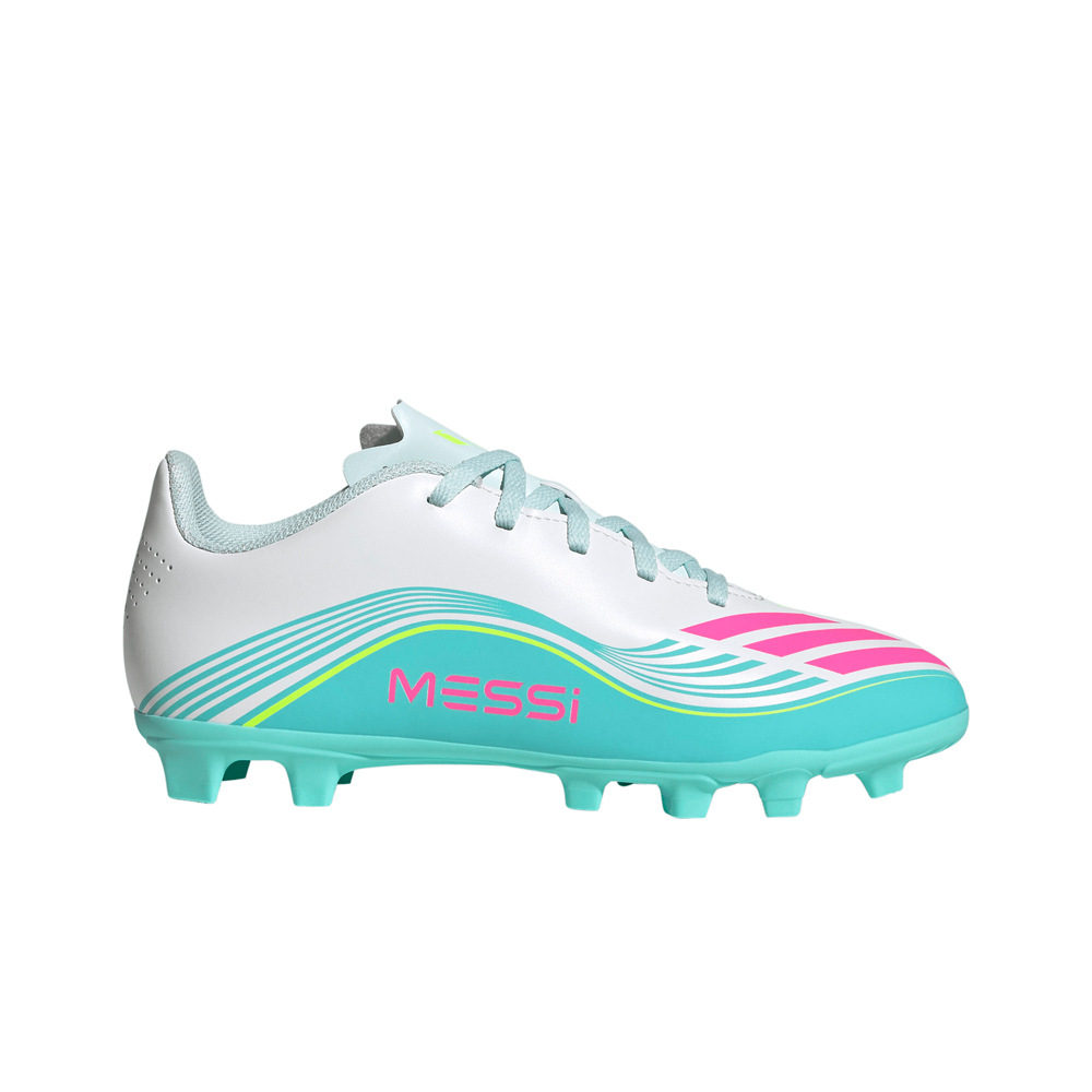 adidas botas de futbol niño cesped artificial F50 CLUB FG J MESSI VEBLRS lateral exterior
