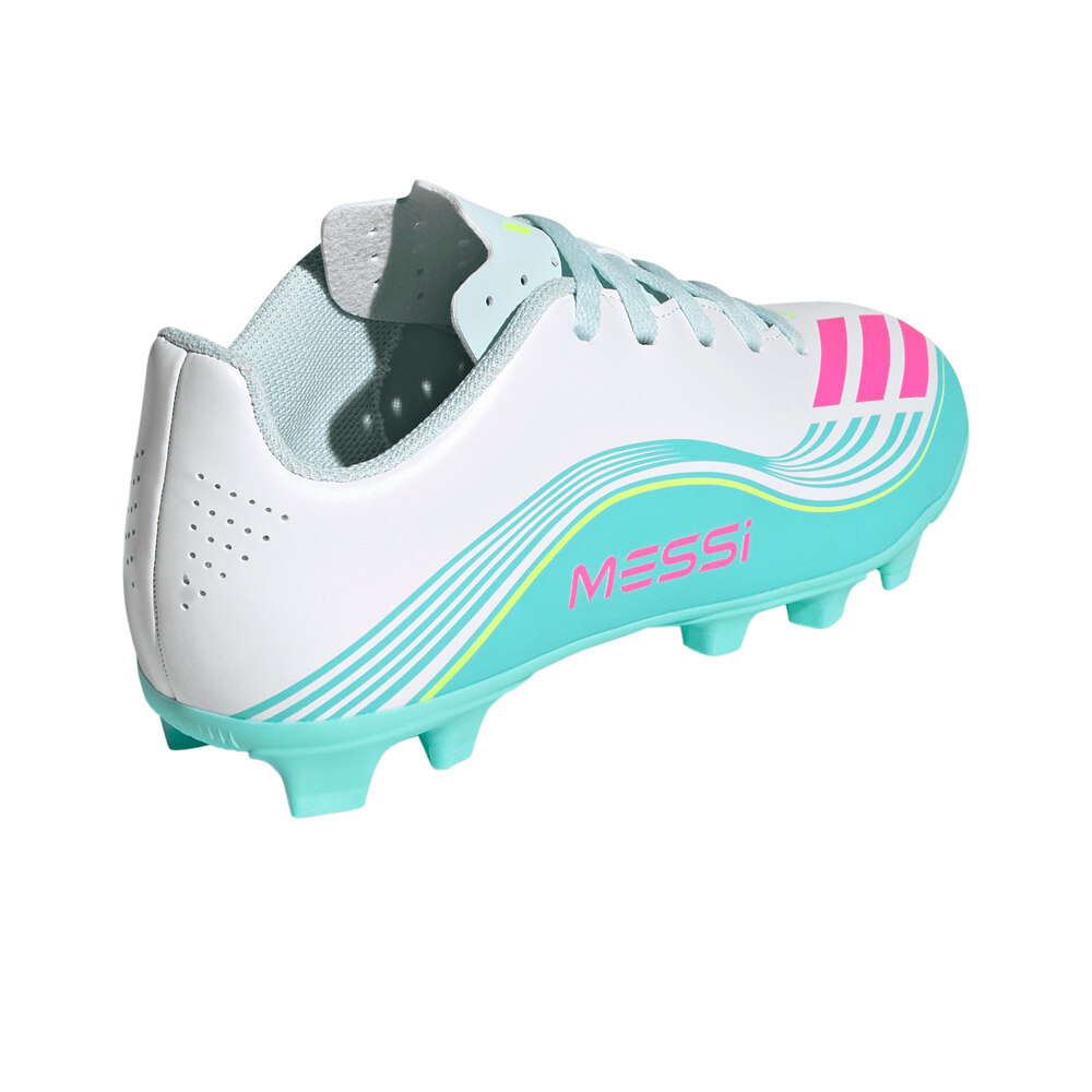 adidas botas de futbol niño cesped artificial F50 CLUB FG J MESSI VEBLRS vista trasera