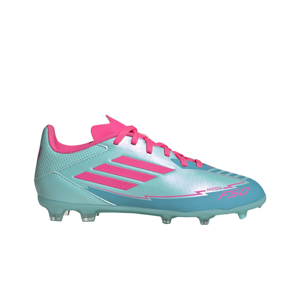 adidas botas de futbol niño cesped artificial F50 LEAGUE FG/MG J MESSI CERS lateral exterior