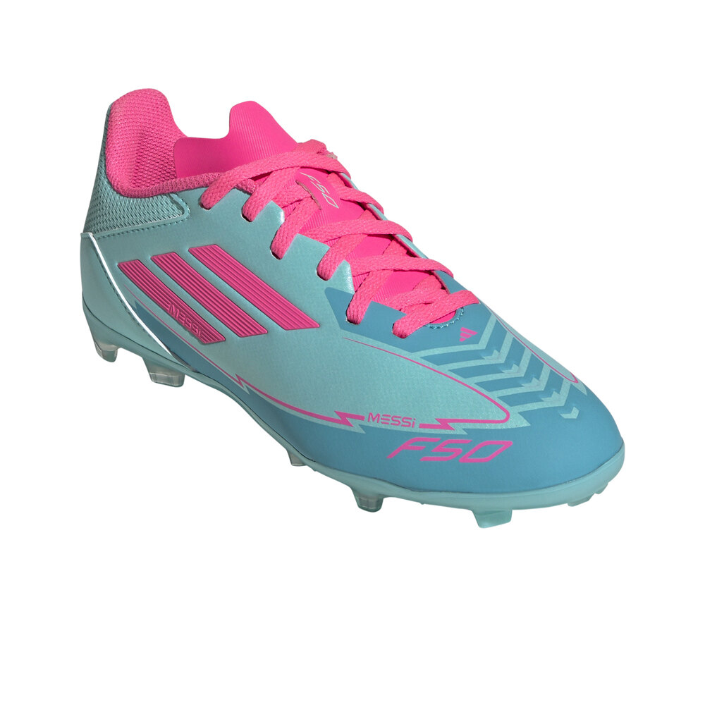 adidas botas de futbol niño cesped artificial F50 LEAGUE FG/MG J MESSI CERS lateral interior