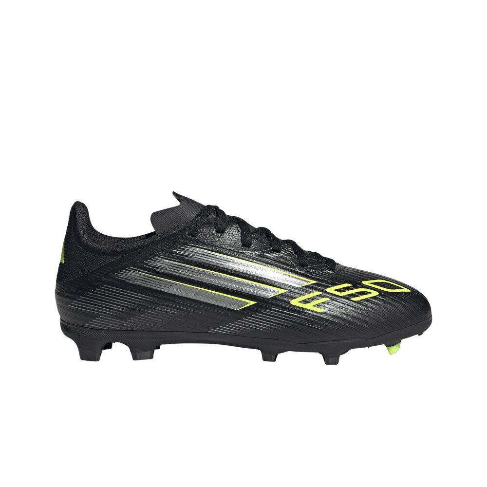 adidas botas de futbol niño cesped artificial F50 LEAGUE FG/MG JR NE lateral exterior