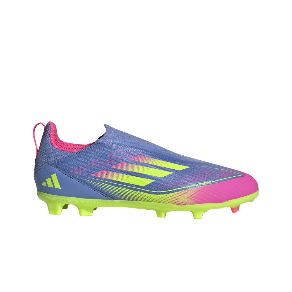 adidas botas de futbol niño cesped artificial F50 LEAGUE LL FG/MG J AZAM lateral exterior