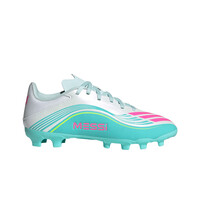 adidas botas de futbol niño cesped artificial F50 LEAGUE MG J MESSI VEBLRS lateral exterior