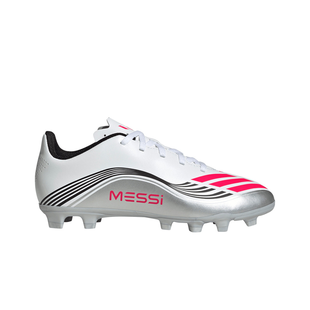 adidas botas de futbol niño cesped artificial F50 MESSI CLUB FG/MG JR BLRO lateral exterior