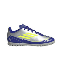 adidas botas de futbol niño multitaco y terreno duro F50 CLUB TF J MESSI PLAZ lateral exterior