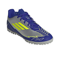 adidas botas de futbol niño multitaco y terreno duro F50 CLUB TF J MESSI PLAZ lateral interior