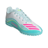 adidas botas de futbol niño multitaco y terreno duro F50 CLUB TF J MESSI VEBLRS lateral interior