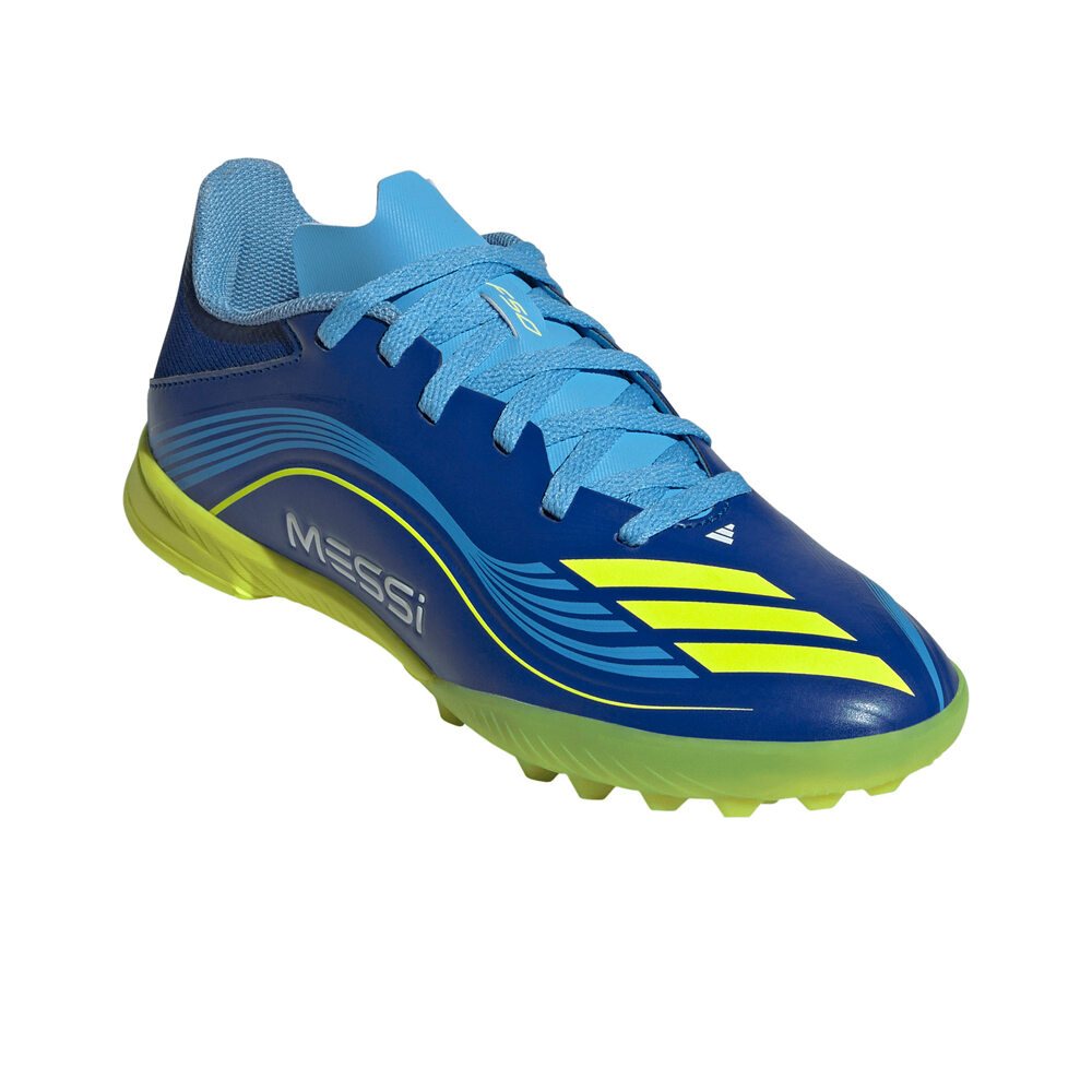 adidas botas de futbol niño multitaco y terreno duro F50 MESSI LEAGUE lateral interior