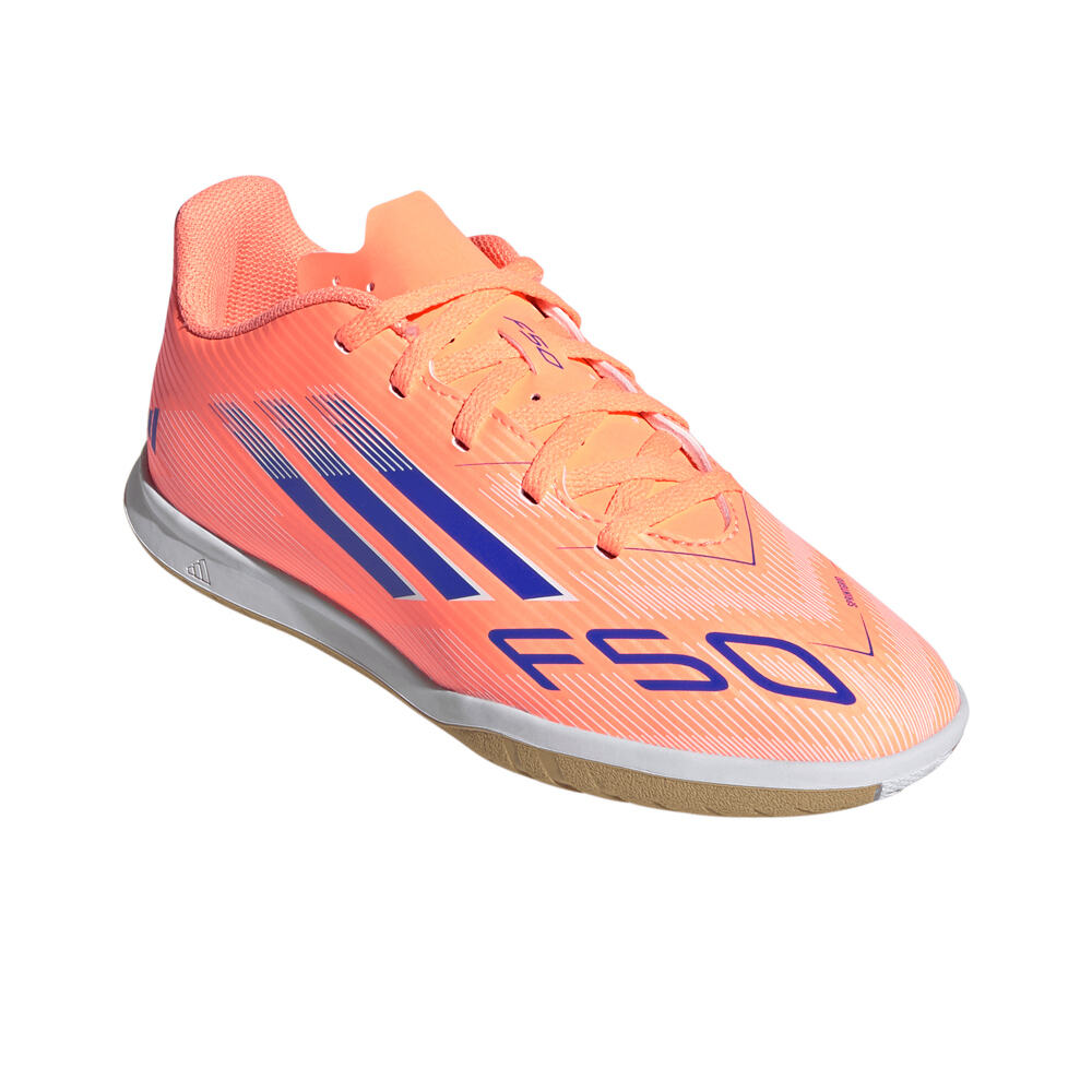 adidas botas fútbol sala niño F50 CLUB IN JR NAAZ lateral interior