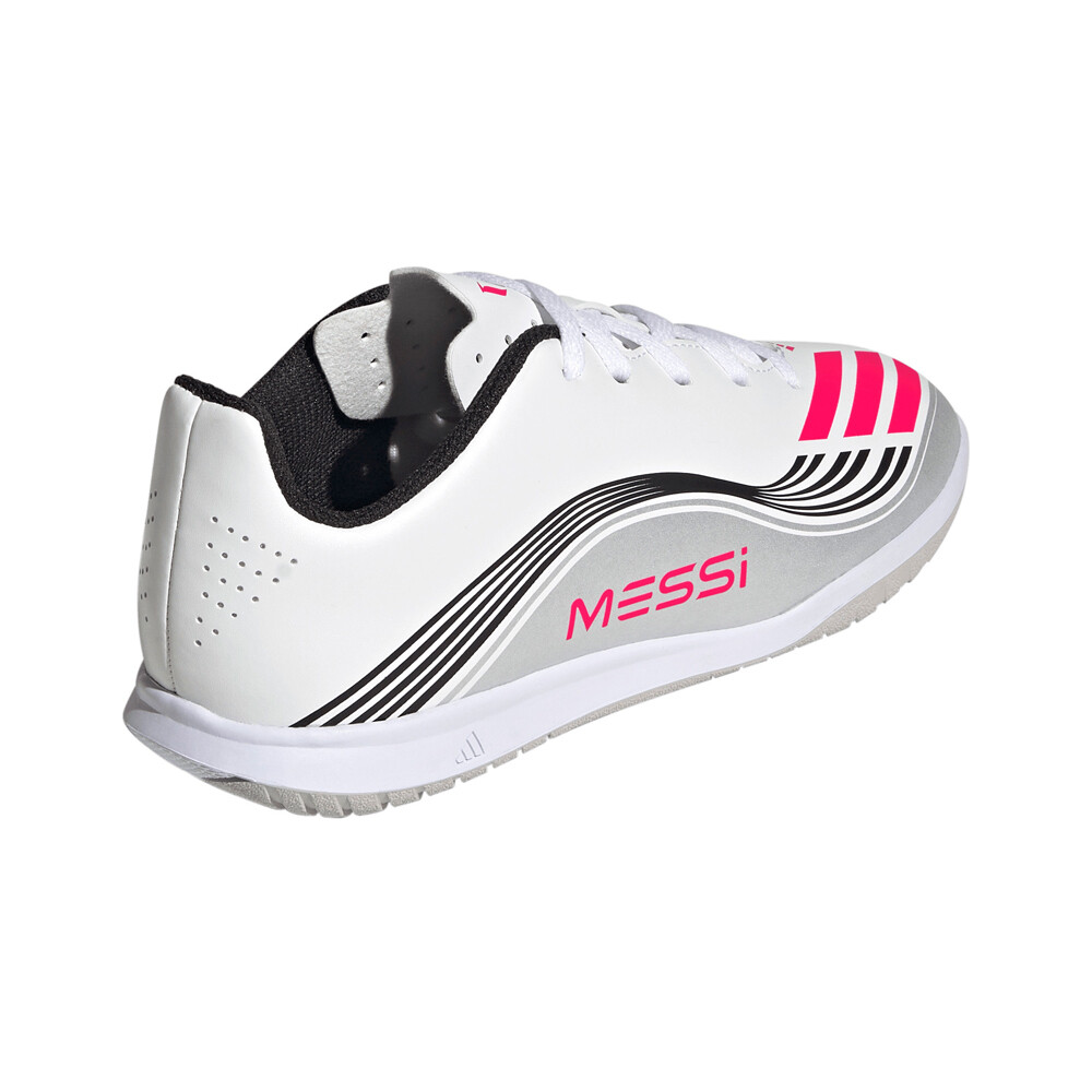 adidas botas fútbol sala niño F50 MESSI CLUB IN JR BLRO vista trasera