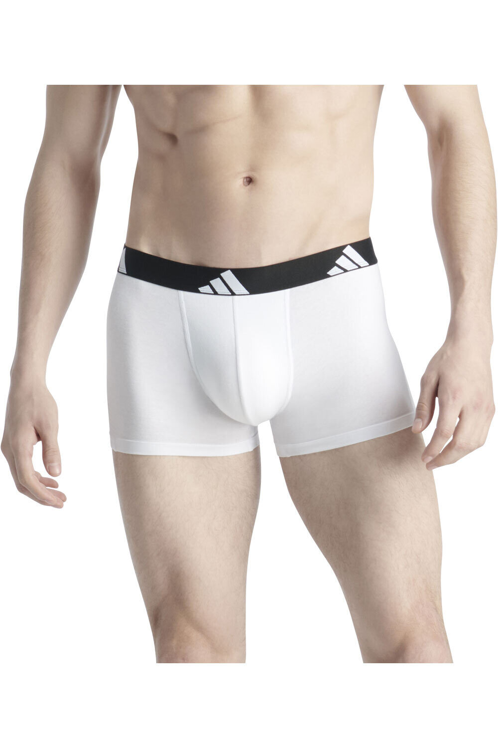 adidas boxer TRUNK 3P ACTIVE FLEX COTTON vista frontal