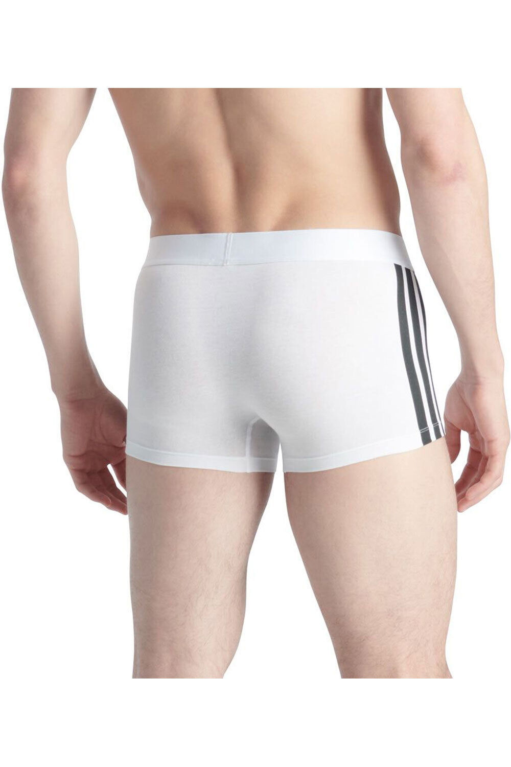 adidas boxer TRUNK LOW RISE 3 STRIPES 2P ACTIVE FLEX COTTON vista trasera