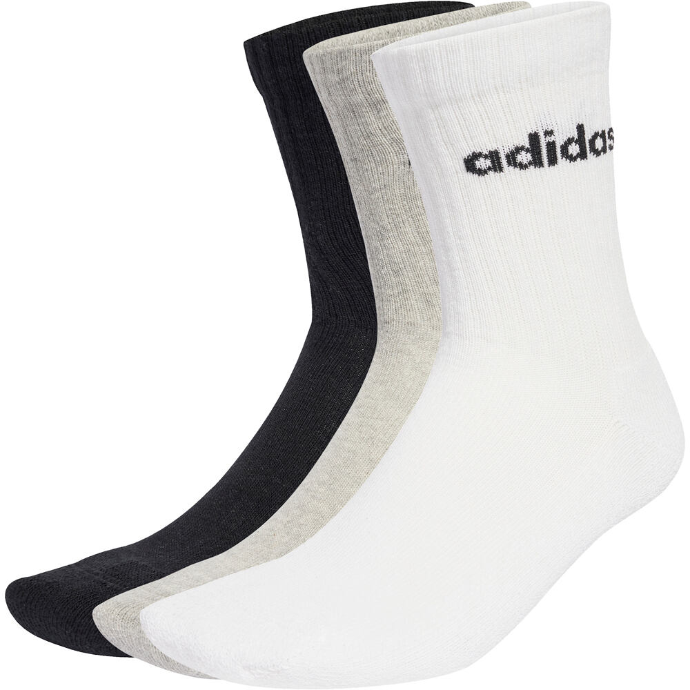 adidas calcetines deportivos LINEAR CREW vista frontal