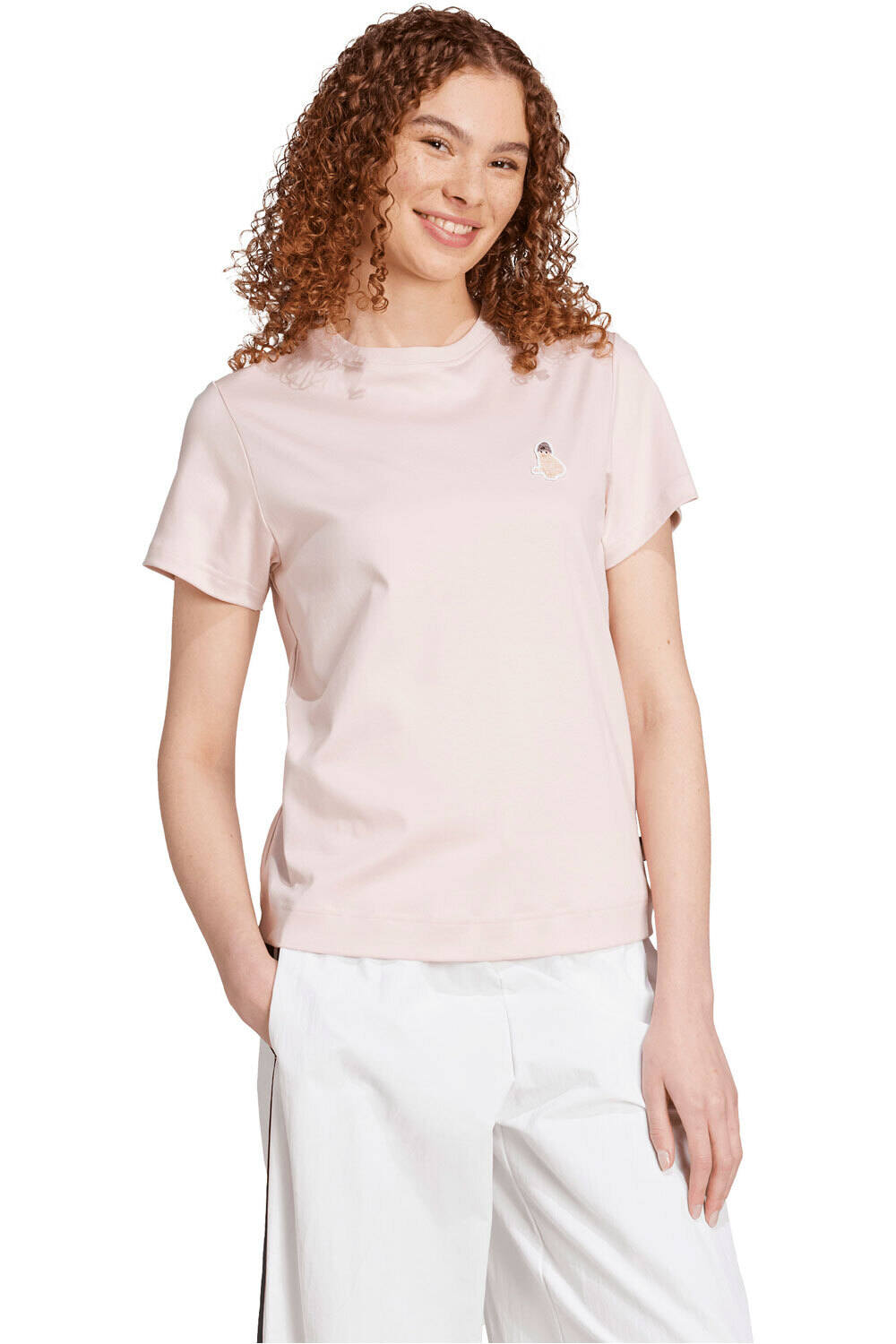 adidas camisa manga corta mujer CAT PATCH GRAPHIC vista detalle