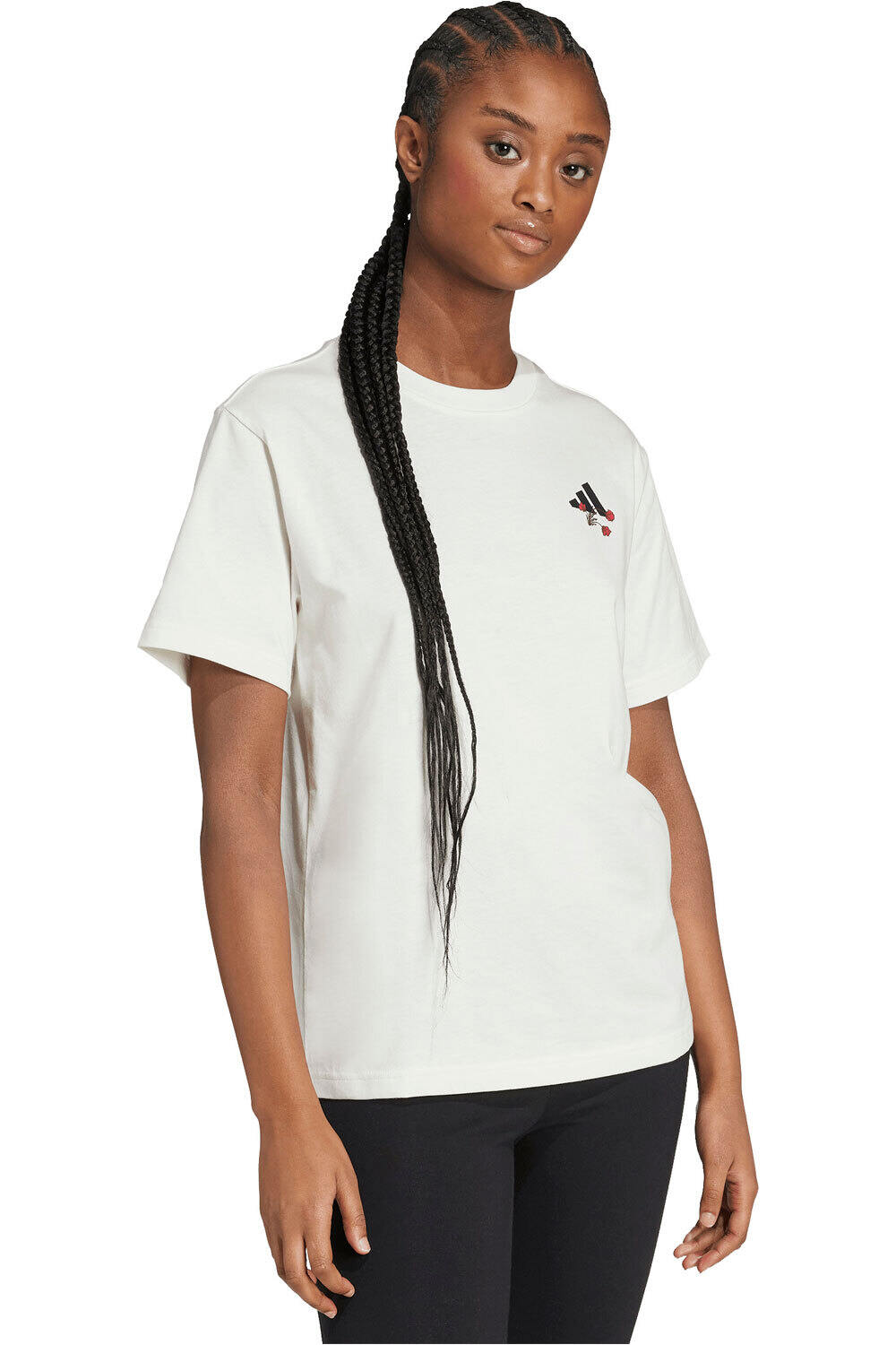 adidas camisa manga corta mujer TIRO FLORAL GRAPHIC vista detalle