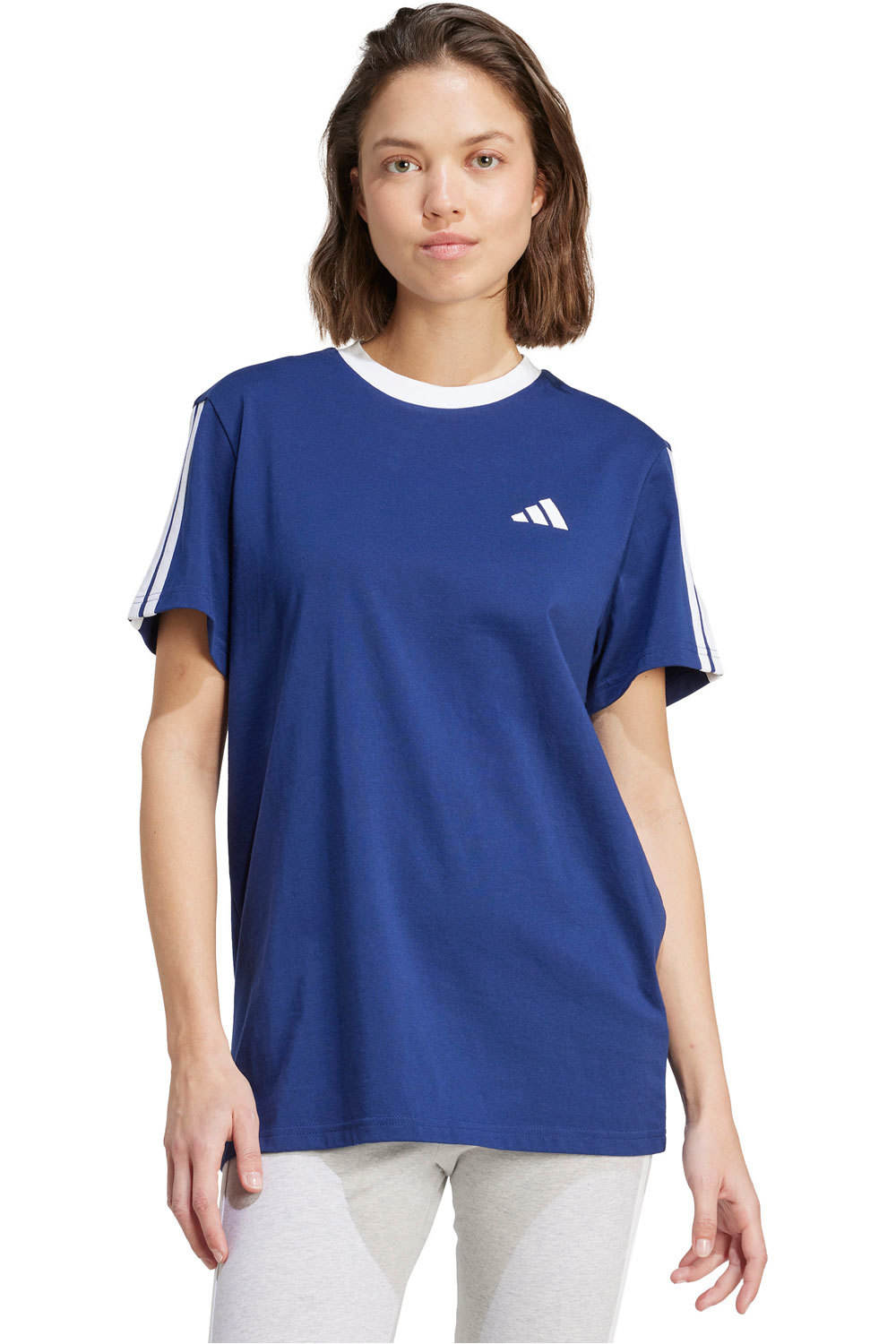 adidas camisa manga corta mujer W 3S BF T vista frontal