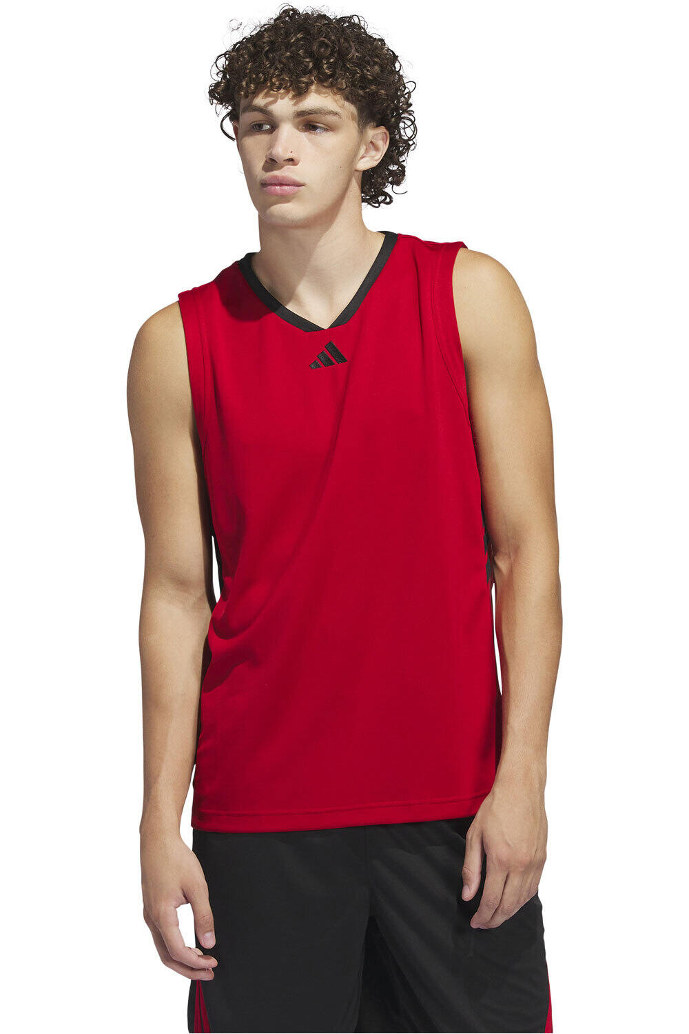 adidas camiseta baloncesto 3-STRIPES TANK vista frontal