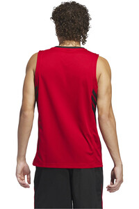 adidas camiseta baloncesto 3-STRIPES TANK vista trasera