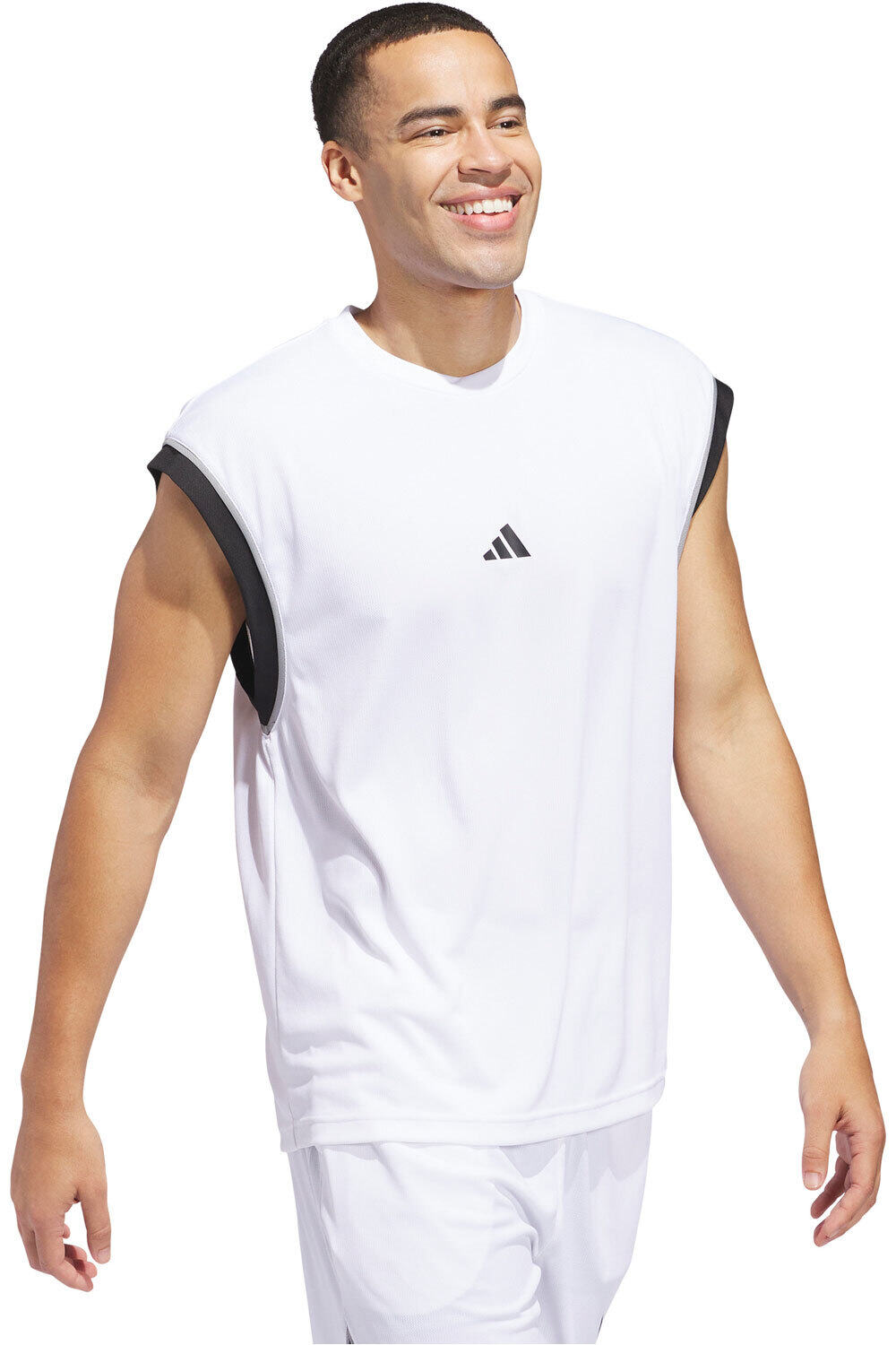 adidas camiseta baloncesto BASKETBALL ALL WORLD SLEEVELESS vista detalle