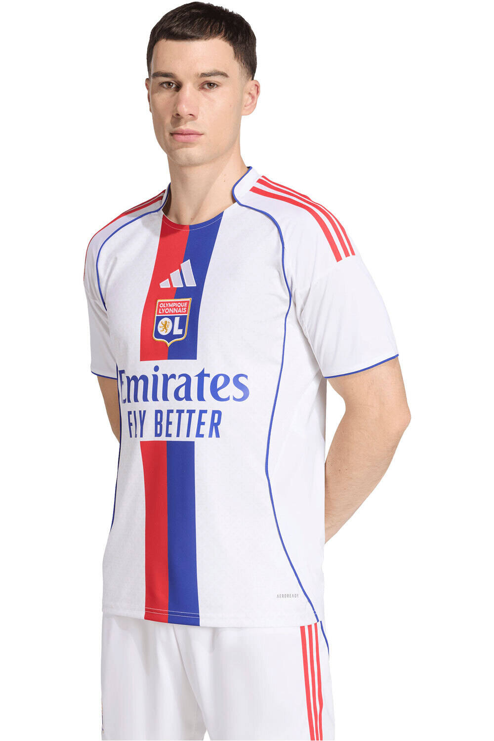 adidas camiseta de fútbol oficiales 1 EQUIPACIN OLYMPIQUE LYON 25/26 vista frontal