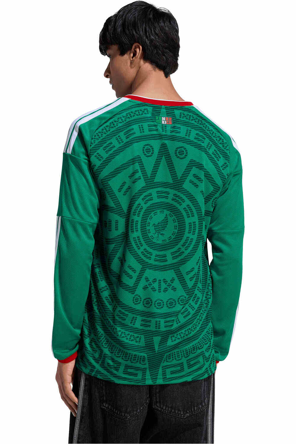adidas camiseta de fútbol oficiales 1 EQUIPACION MEXICO 26 MANGA LARGA vista trasera