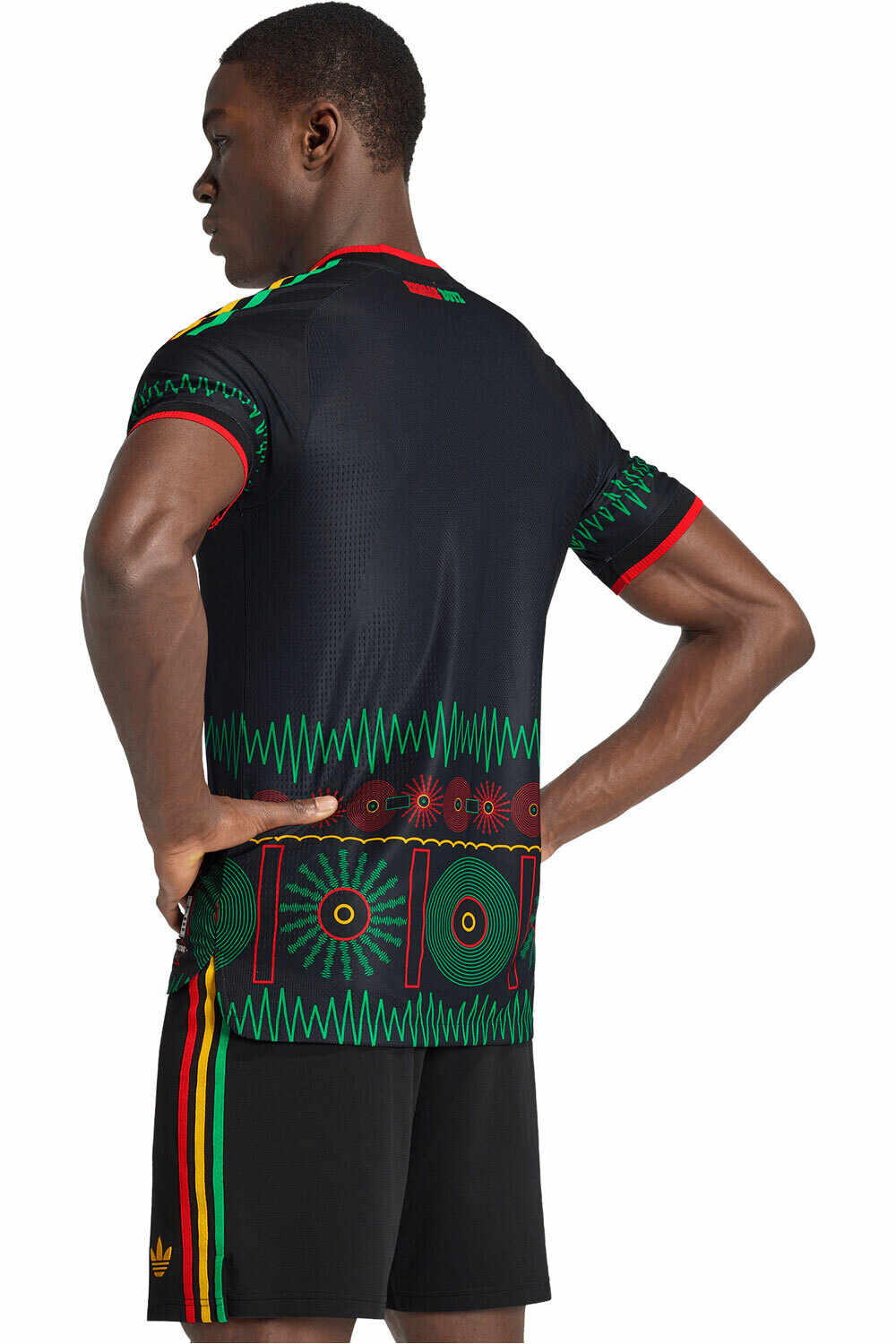 adidas camiseta de fútbol oficiales 2 EQUIPACIN JAMAICA 26 AUTHENTIC vista trasera