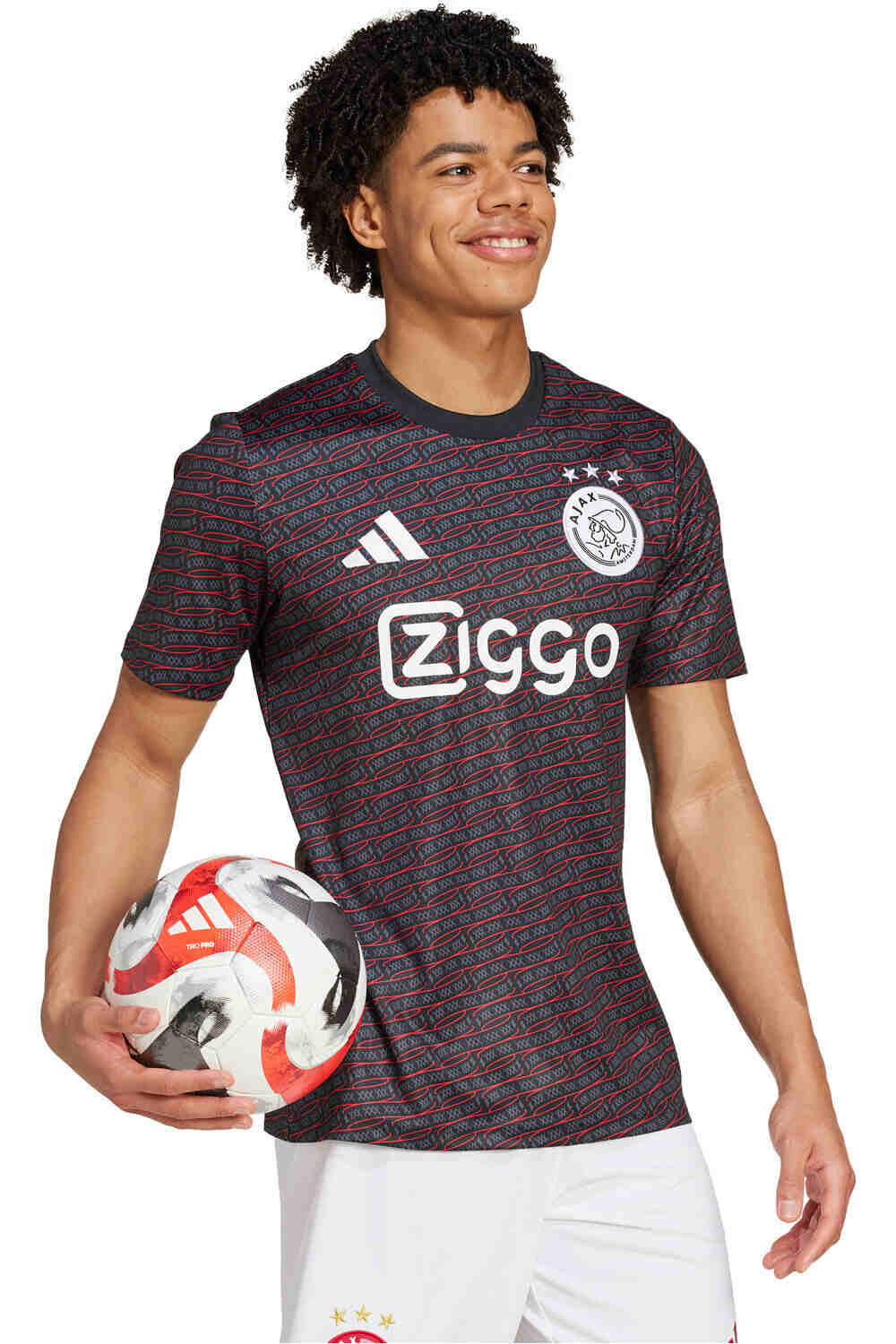 adidas camiseta de fútbol oficiales AJAX PRESHI vista detalle