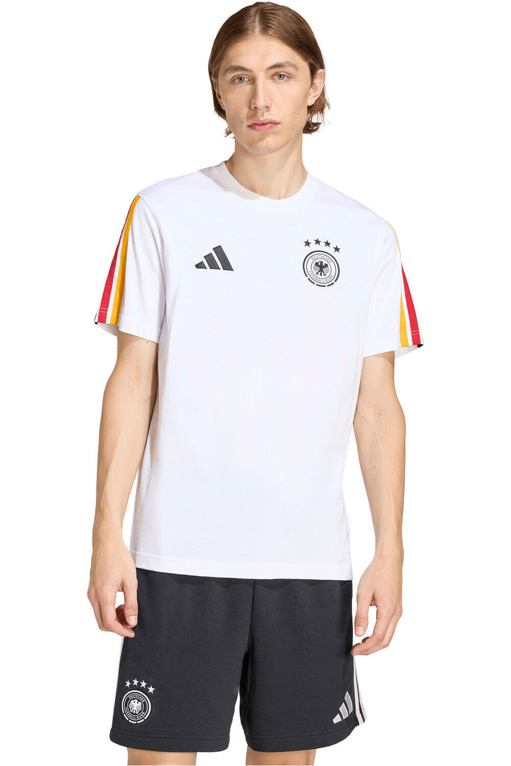 adidas camiseta de fútbol oficiales ALEMANIA 26 DNA TEE BL vista frontal