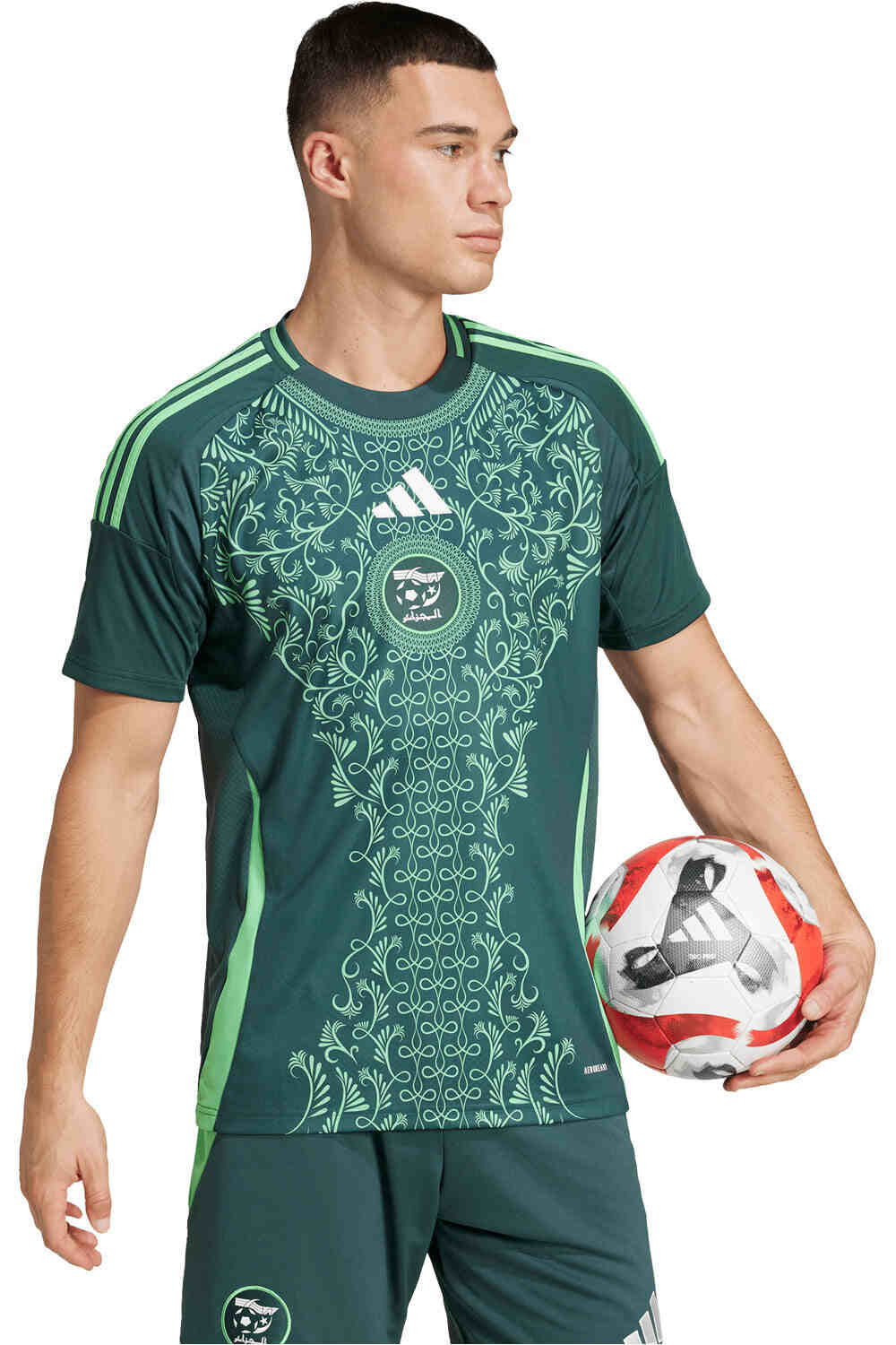 adidas camiseta de fútbol oficiales ARGELIA 26 A JSY vista detalle